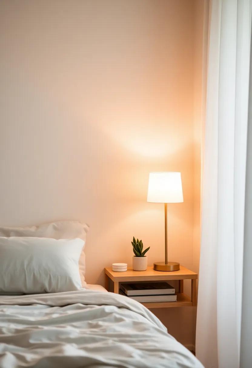 Introduce ambient lighting with a sleek, minimalist‍ lamp that​ doubles as decor in the evenings