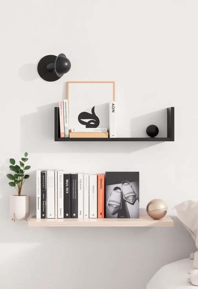 Use a modern ⁢wall-mounted bookend⁣ to hold up a few favorite reads, creating ‌a stylish literary ‍corner