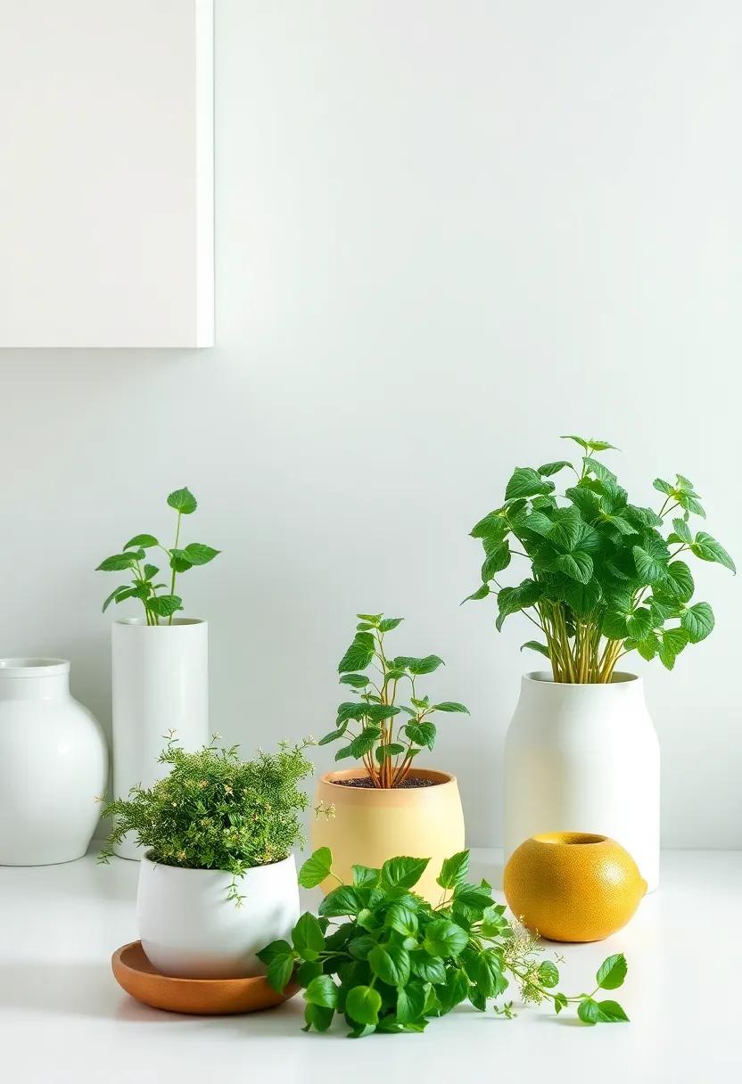 Green⁣ Touches: infusing life with minimalist Herb gardens