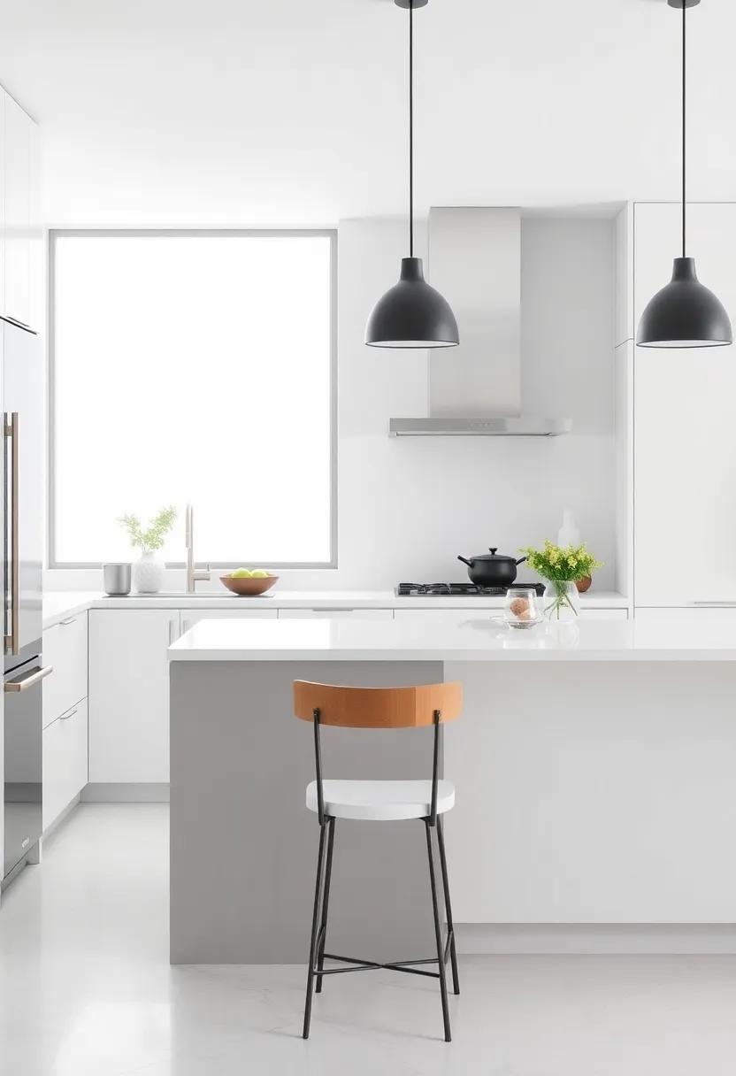 Create a Harmony of Shapes: Use geometric shapes in countertops, tiles, and furniture to complement the minimalist theme, enhancing the visual⁤ flow
