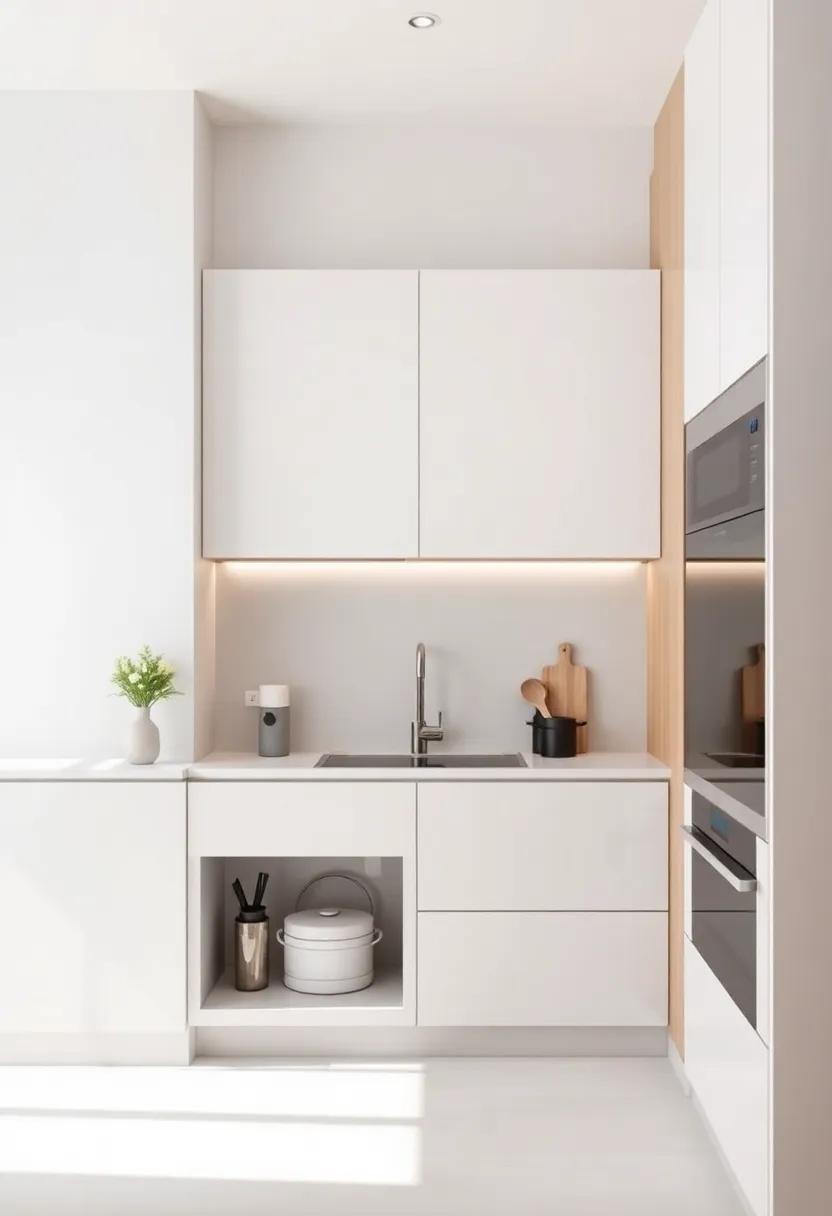 Hide Utilities: Conceal plumbing​ and electrical wiring within cabinetry to keep surfaces ‌tidy and disrupt ⁢the sleek lines of your minimalist‌ kitchen