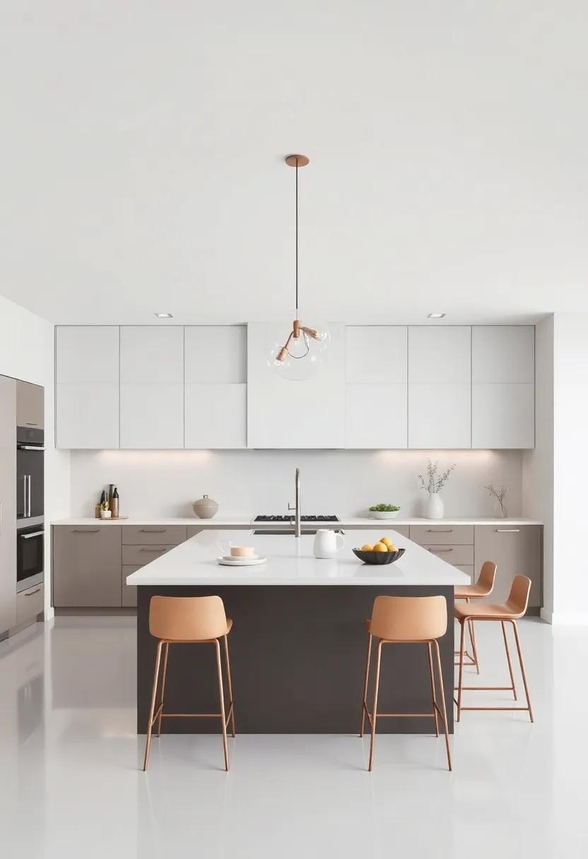 Install a⁤ Large, Central Island: A spacious island not only offers essential prep ⁤space⁣ but⁣ also serves ⁣as a gathering spot for family and friends in a minimalist setting