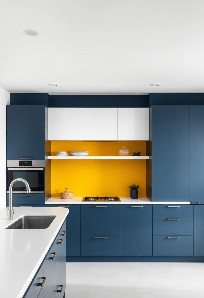 Utilize Color-Blocked ​Designs: Experiment with⁣ bold color ​blocks in cabinetry or walls‍ to create visual interest without deviating from a minimal aesthetic
