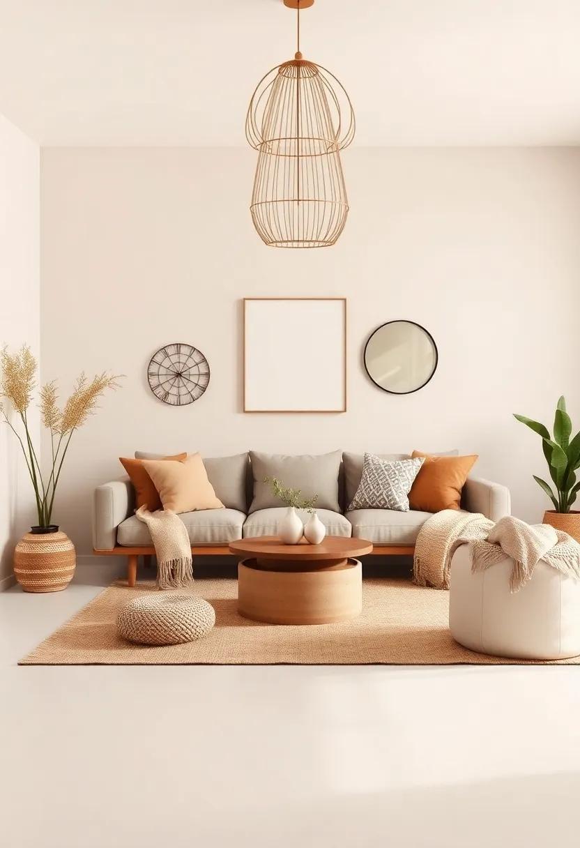Warm Neutral Color Palette: Embrace earthy ‍tones that evoke​ a sense of​ calm and harmony ‌in your living⁤ space