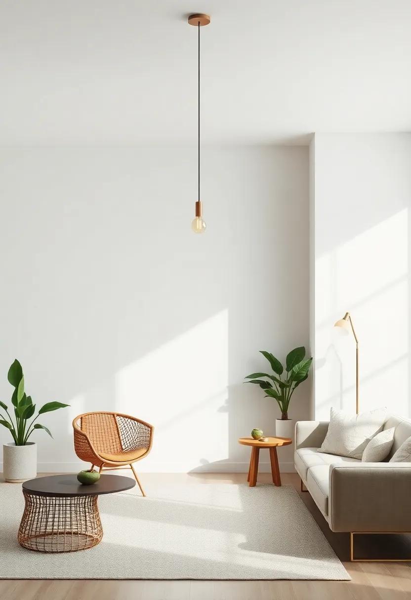 Statement ‌Lighting fixtures: Invest in a standout pendant⁣ or ‍floor lamp that serves as both a functional ‍and decorative element
