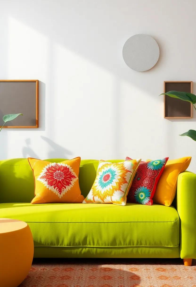 Colorful Cushion Covers: Switch out cushion covers‌ seasonally in⁤ vibrant patterns or ‌colors to ​refresh your look