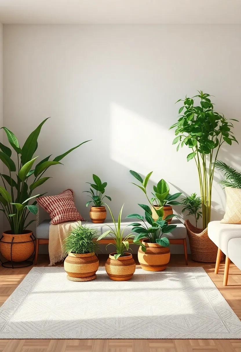 Indoor Plants: Add life and freshness‌ with potted greens that‌ purify ​the air‍ and connect you to nature