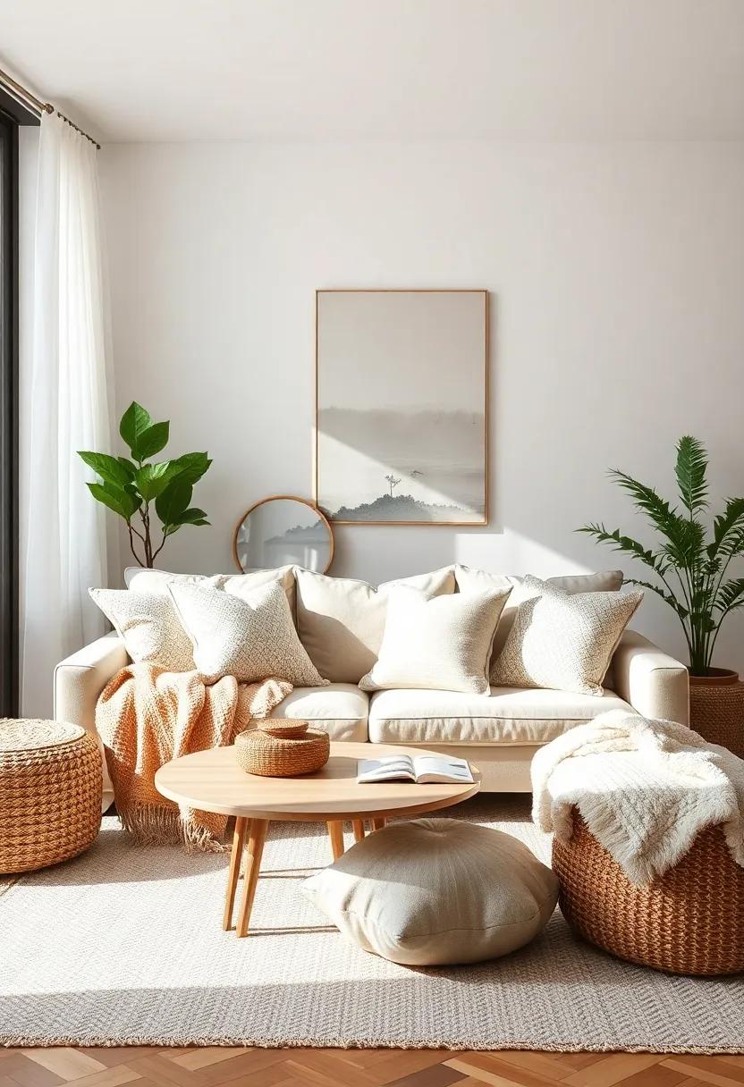 cozy Throws and Pillows: ​Layer your seating with soft, textured throws and ‌cushions for added comfort and visual interest