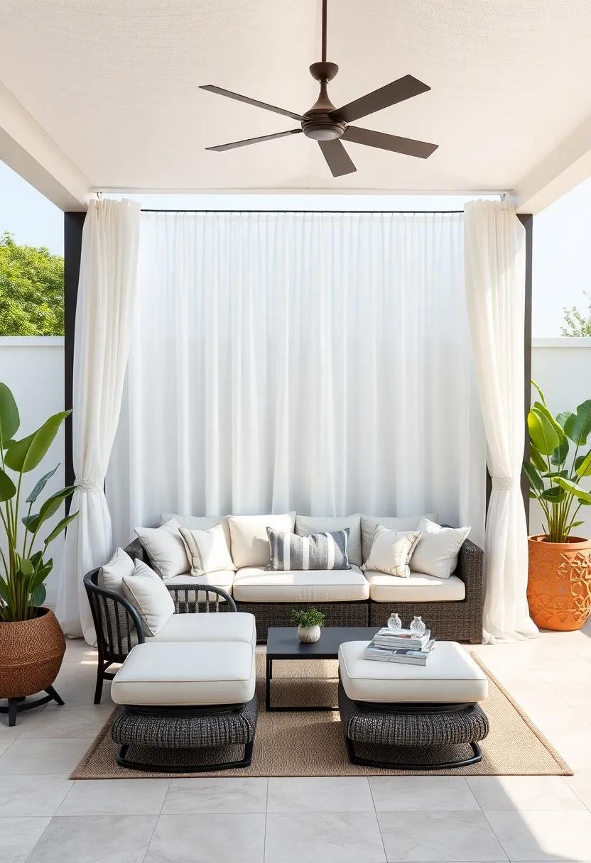 Elegant Drapery and Fabrics That Add ​Softness and Luxury to Your ⁣Patio