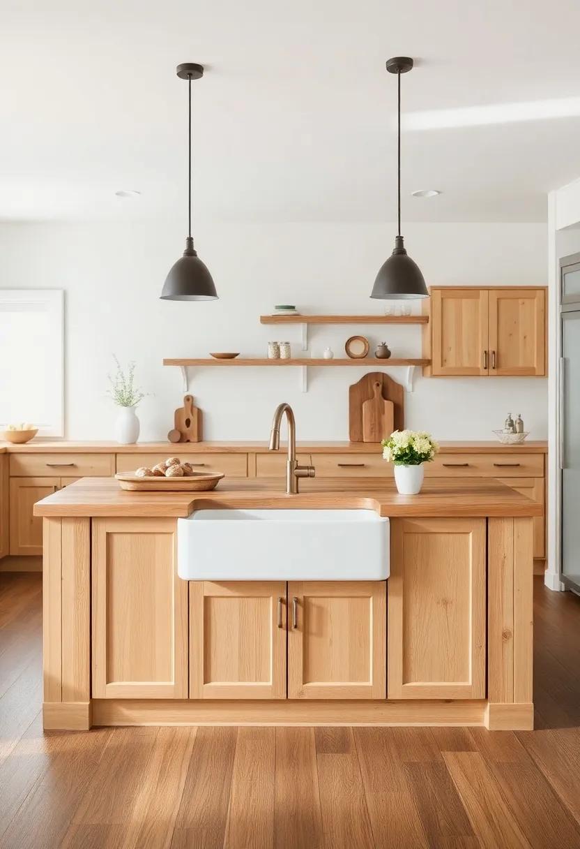 Bold farm Sink ‌Integration: Consider an island with an integrated farmhouse sink, merging functionality ​with style while anchoring your ⁣kitchen's rustic design⁤ elements