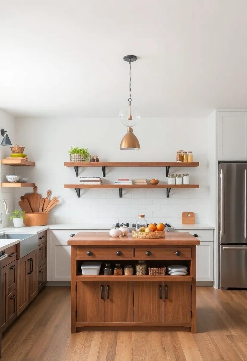 Charming ‍spice⁢ Rack: Add ‌a spice rack to your rustic kitchen island for easy​ access to essential seasonings, ⁣marrying functionality and aesthetic‍ appeal seamlessly