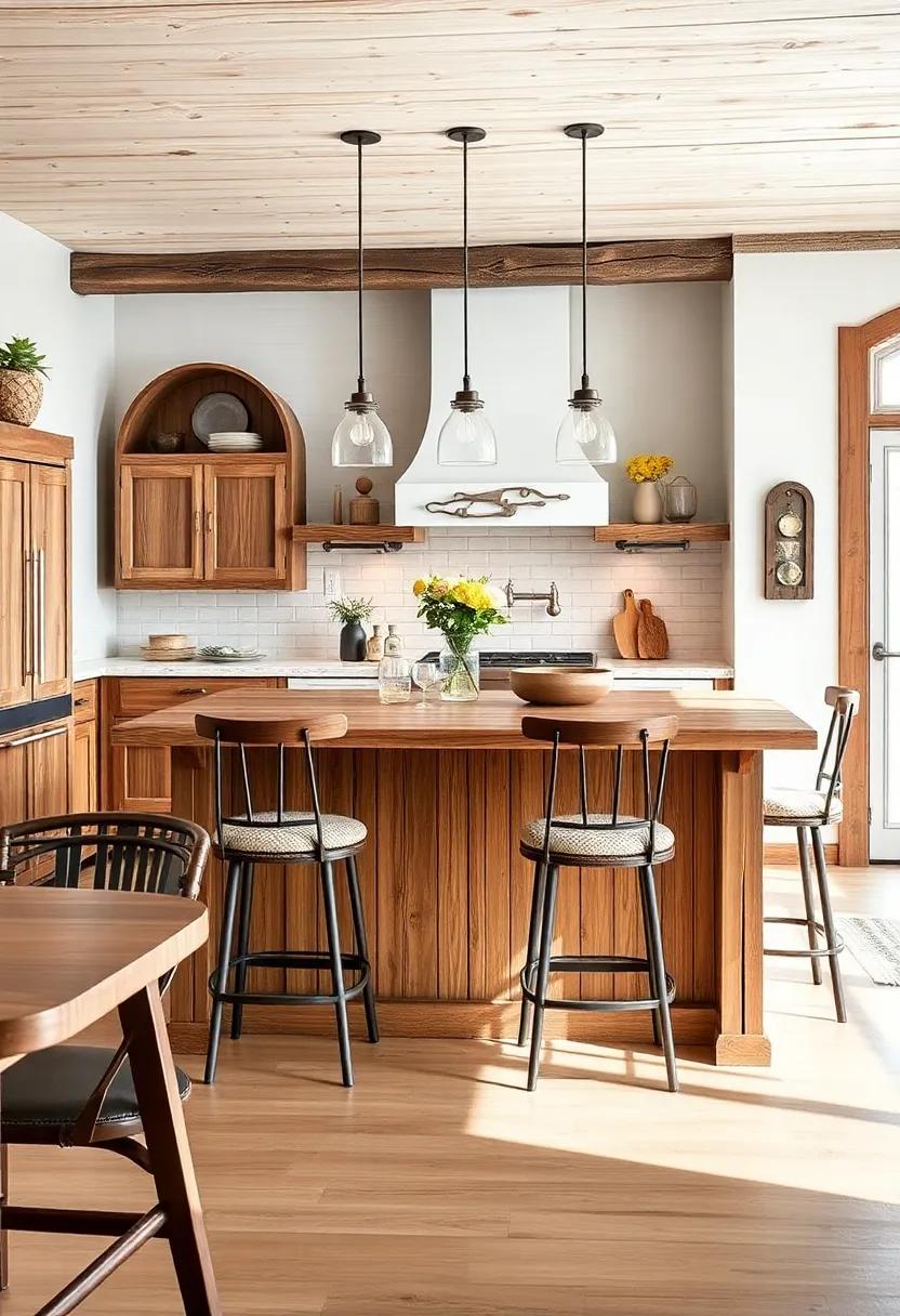 Cozy Bar⁣ Seating: Add charm with an island featuring cozy bar seating, encouraging friends ⁣and ‍family to⁢ gather in your kitchen⁤ for meals and⁤ conversation