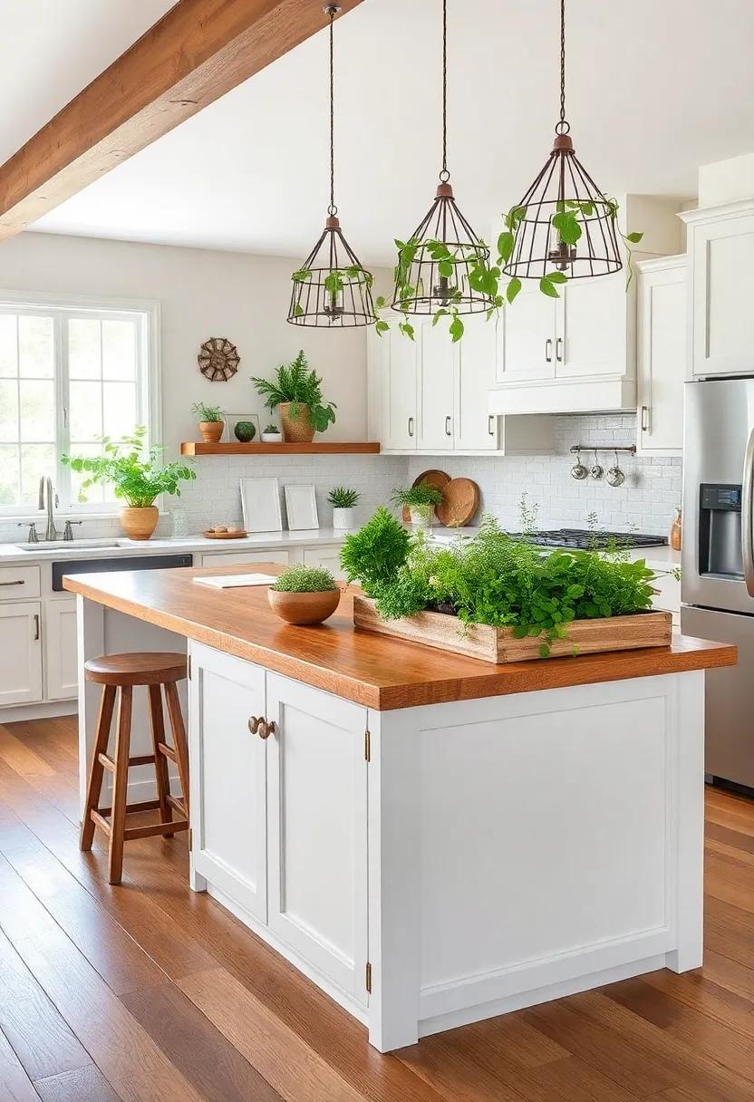 Herb Garden Haven: Design your island with‌ a built-in herb garden, combining ‌rustic charm​ with practicality by keeping⁢ fresh flavors at your⁣ fingertips