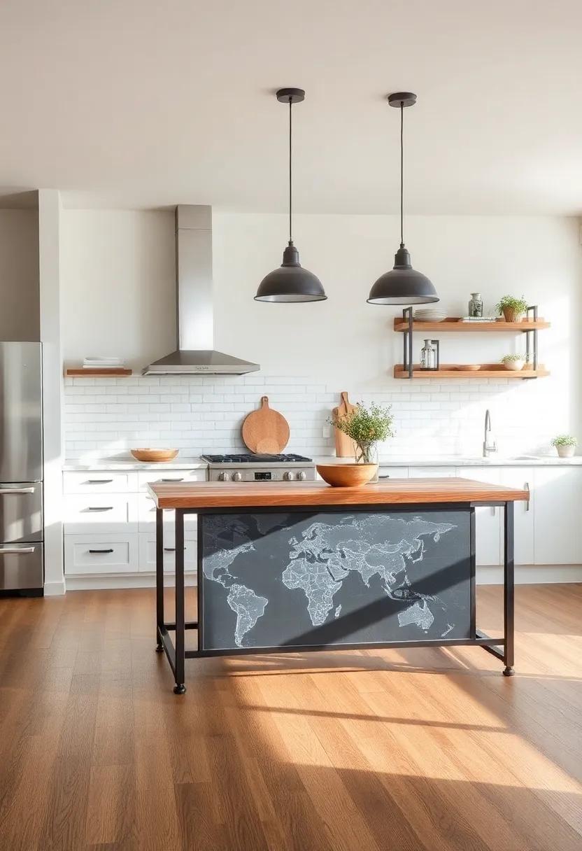 Industrial Fusion: Merge rustic elements and industrial design‍ with a metal and wood kitchen ⁢island, perfect for ‍those who crave a modern twist on classic charm