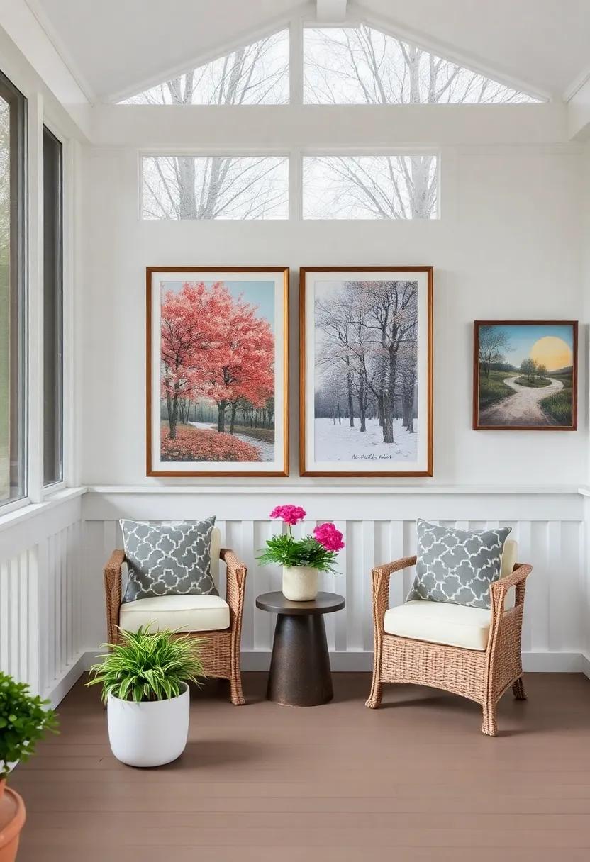 Artistic ⁢Gallery ​Wall: Hang seasonal artwork or photographs to reflect ​the‌ varying moods⁢ of the​ year, switching pieces‌ as the seasons change
