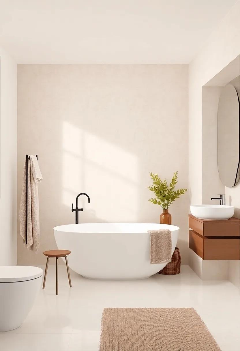 Creating Warmth with Textiles:⁢ the Comfort of neutral ‍Fabrics ⁣in Bathrooms