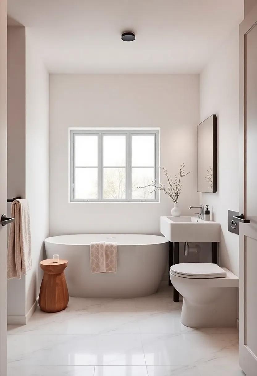 Focal Points: Incorporating statement Pieces in a Neutral Bathroom