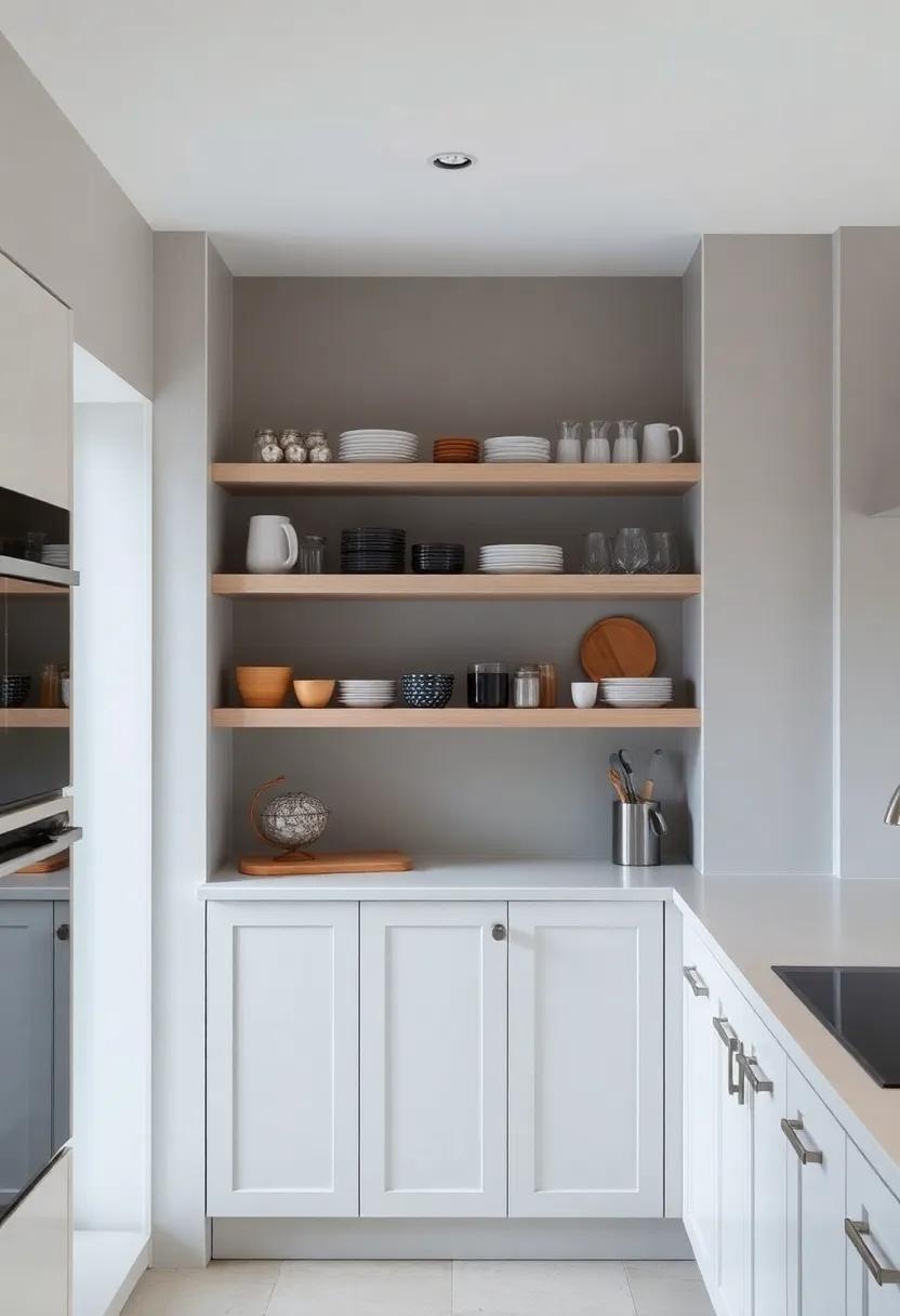 Use open shelving for ⁢easy access to everyday‌ items‌ and to eliminate the need for bulky cupboards