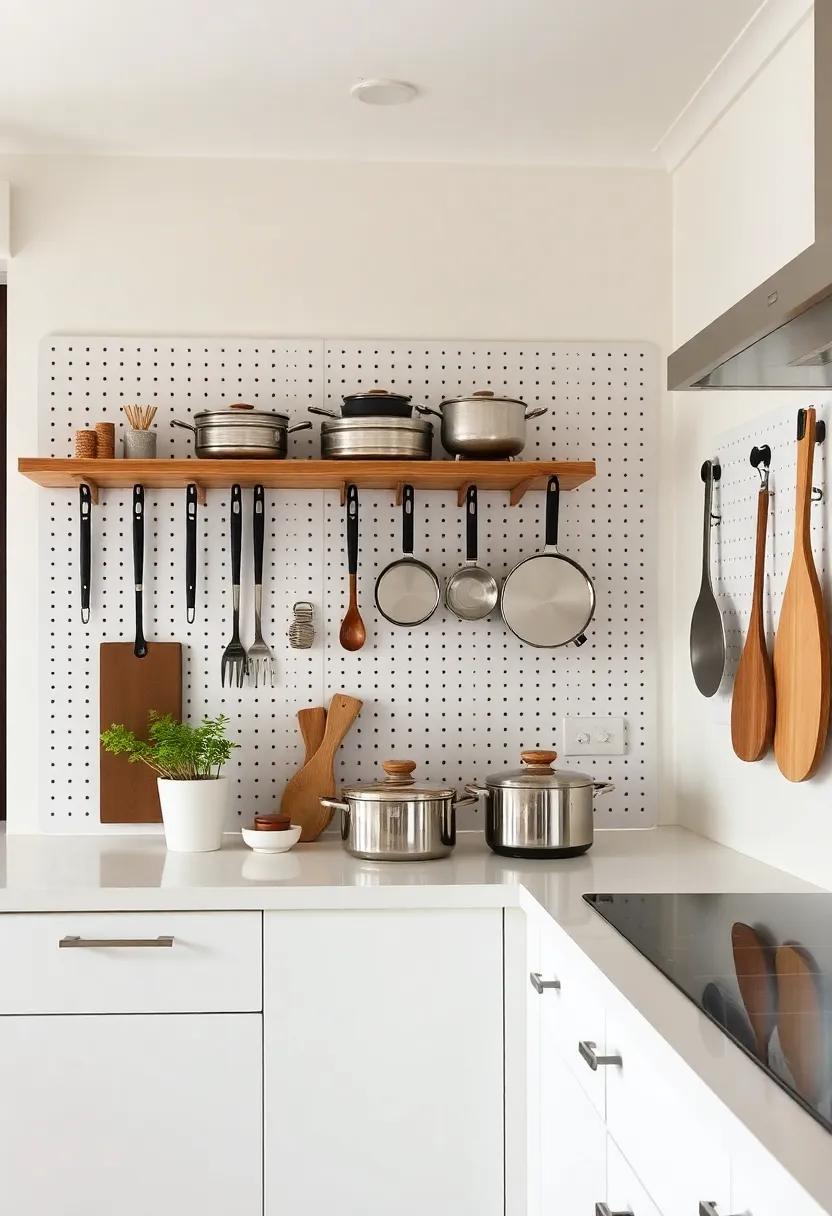 Use pegboards⁤ for a ‍modern twist‌ on storing ‌pots and pans‍ while saving valuable drawer​ space