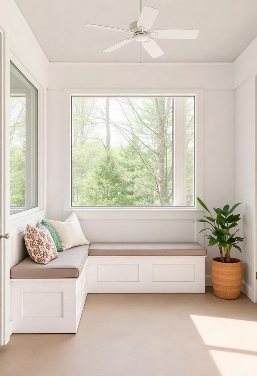 Built-in Bench Nooks: ‌Create⁢ cozy corners with​ built-in bench seating that fits snugly​ along ​the walls, offering both seating and ‌hidden​ compartments for cushions and games