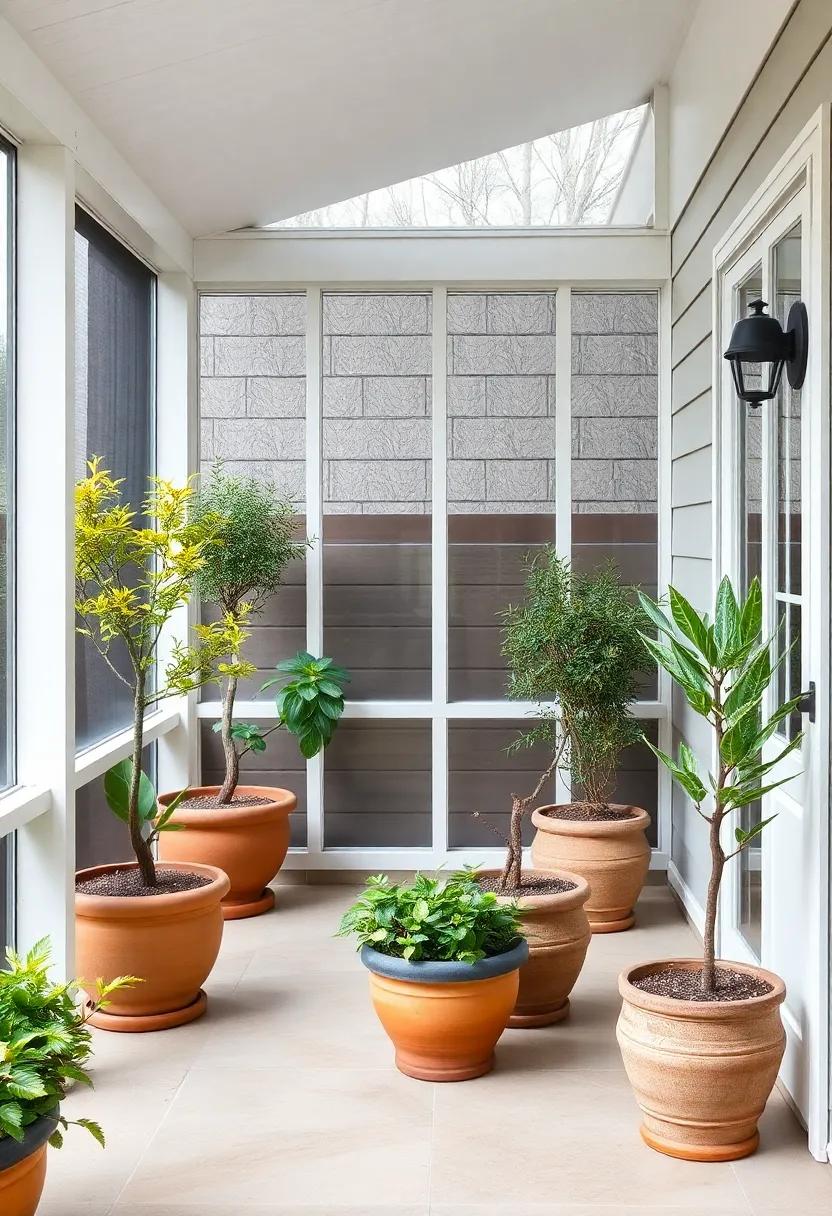 Potted Trees: Incorporate small potted trees, such as citrus or fig⁢ trees, to‍ add ⁤height and ‍a sense ⁤of ‍tranquility while⁣ bringing ⁣nature​ closer‌ to you