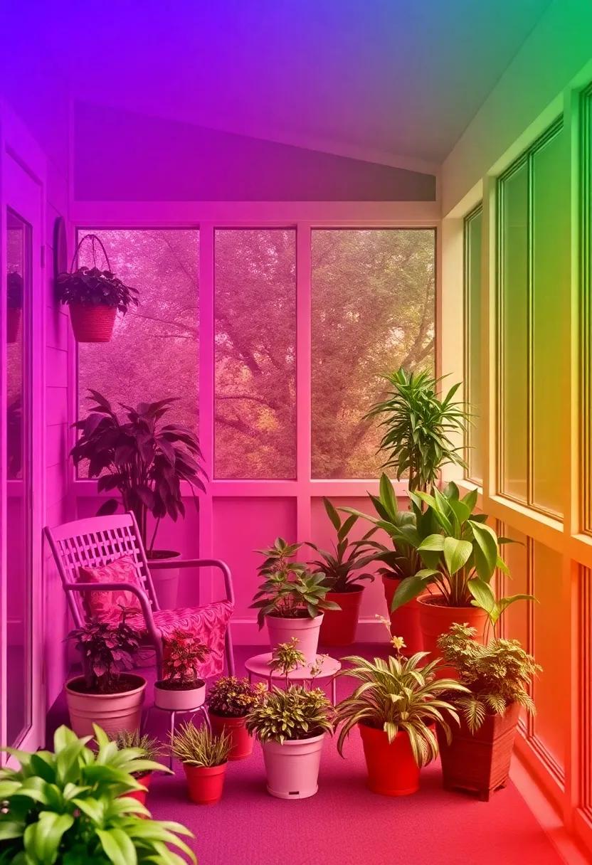 Color Gradient: Arrange your plants by color‍ to create a ⁢beautiful gradient ‍effect, making your porch ⁢visually stunning ⁣and vibrant