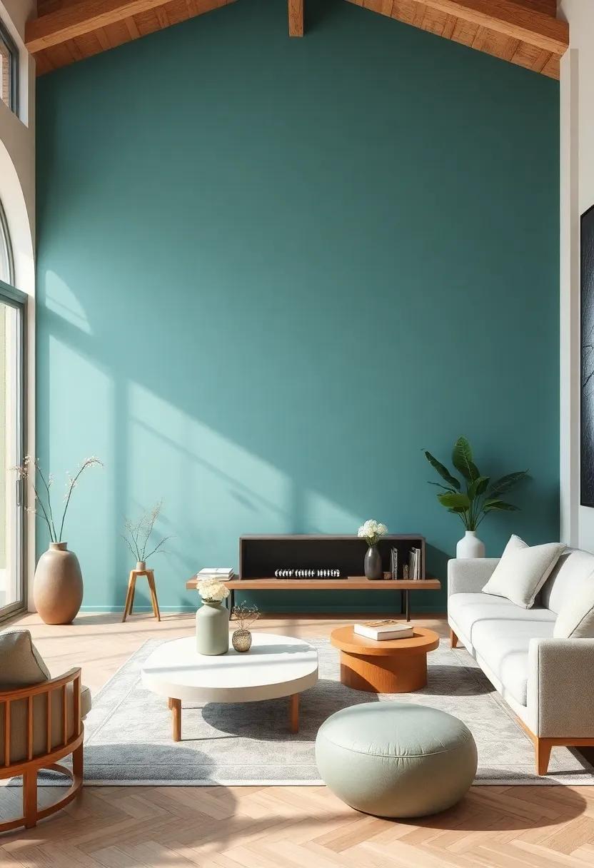 Aqua and Earthy Hues: A Perfect Blend for a Serenity-filled Retreat