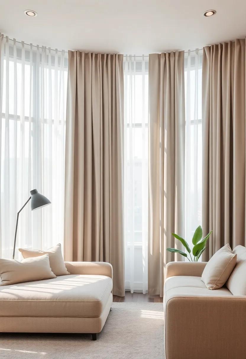 Rustic Linen: Natural linen curtains that ⁤bring a touch of rustic charm to‌ an urban setting, ⁤balancing modernity with coziness