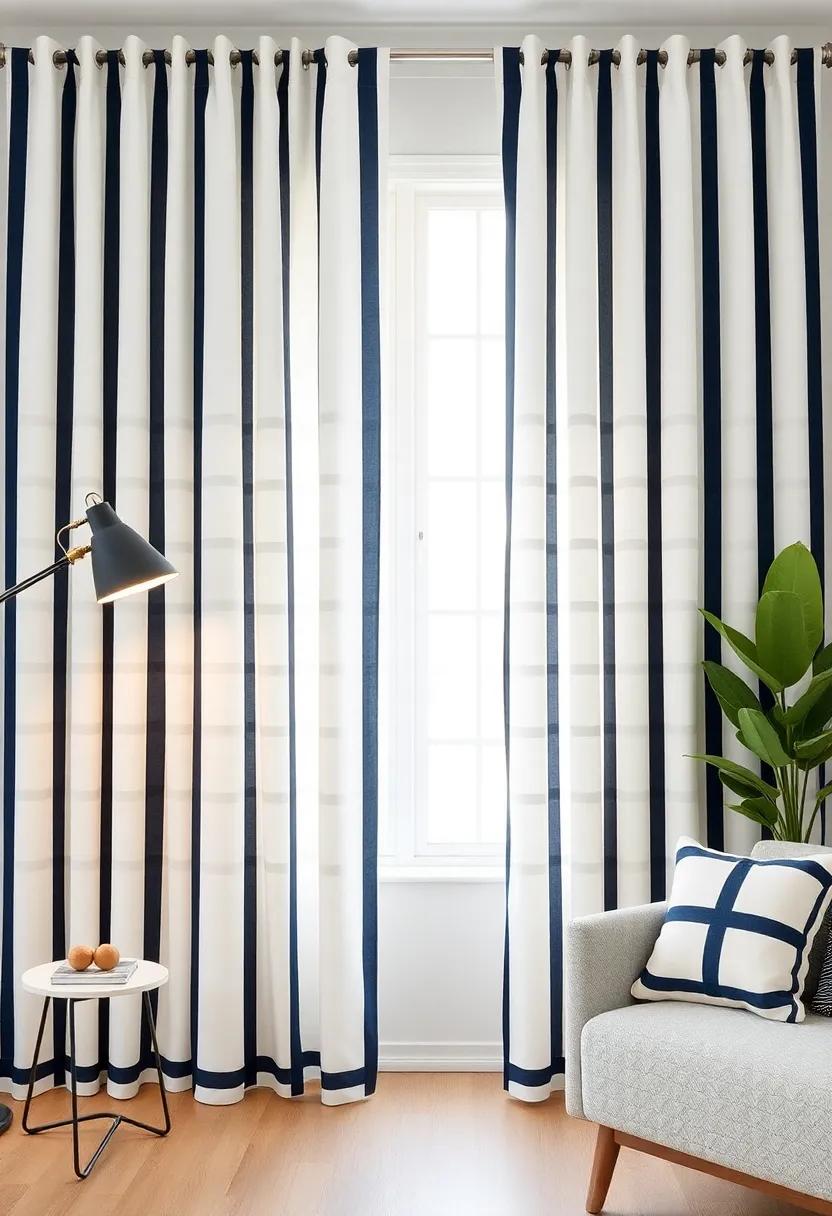 Nautical Stripes: Classic striped curtains that nod to coastal living while maintaining a⁤ modern​ edge, ideal for adding a laid-back charm