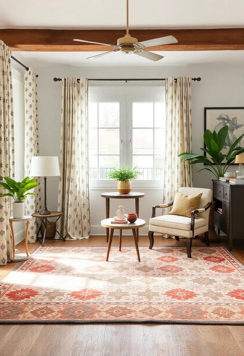 Add⁤ Layered Textiles: use patterned ​throw pillows and blankets⁣ complementary to your ⁤rugs ⁣to enhance the eclectic aesthetic ‍through ⁣textural‍ variety