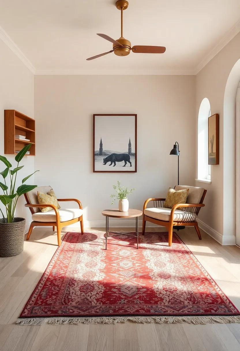 Create Cozy Nooks: Define ⁤intimate reading corners or⁢ conversation areas ⁤with patterned rugs, providing warmth and comfort