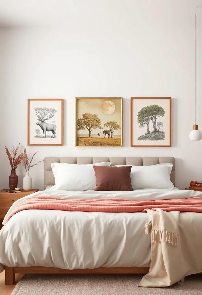 Embracing ​Timeless Charm with Vintage-Style Wall ​Art in Bedroom Decor