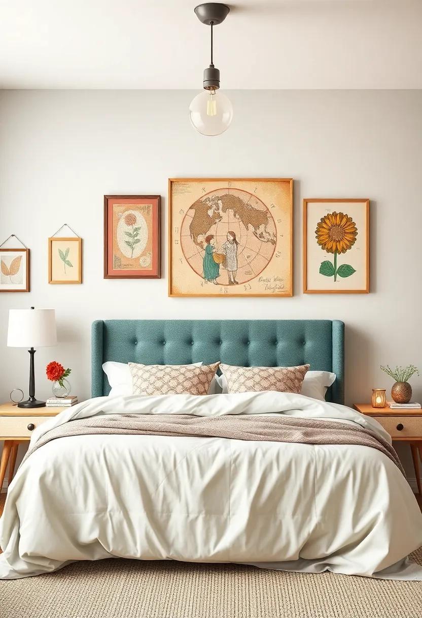 Embracing Whimsy: Fun and Quirky Vintage Style ⁣Art for Playful Bedrooms