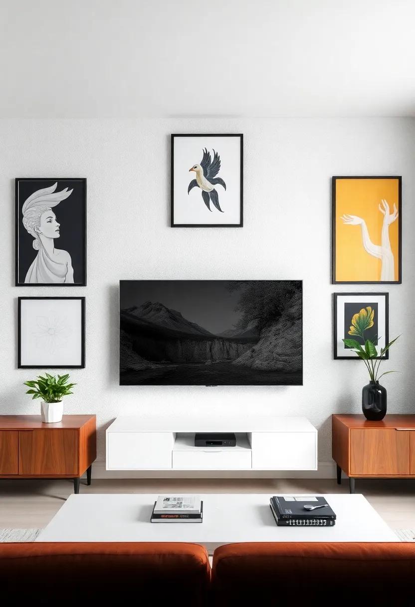 Creating ⁣a Gallery Wall: Mixing Art⁢ and Media Seamlessly