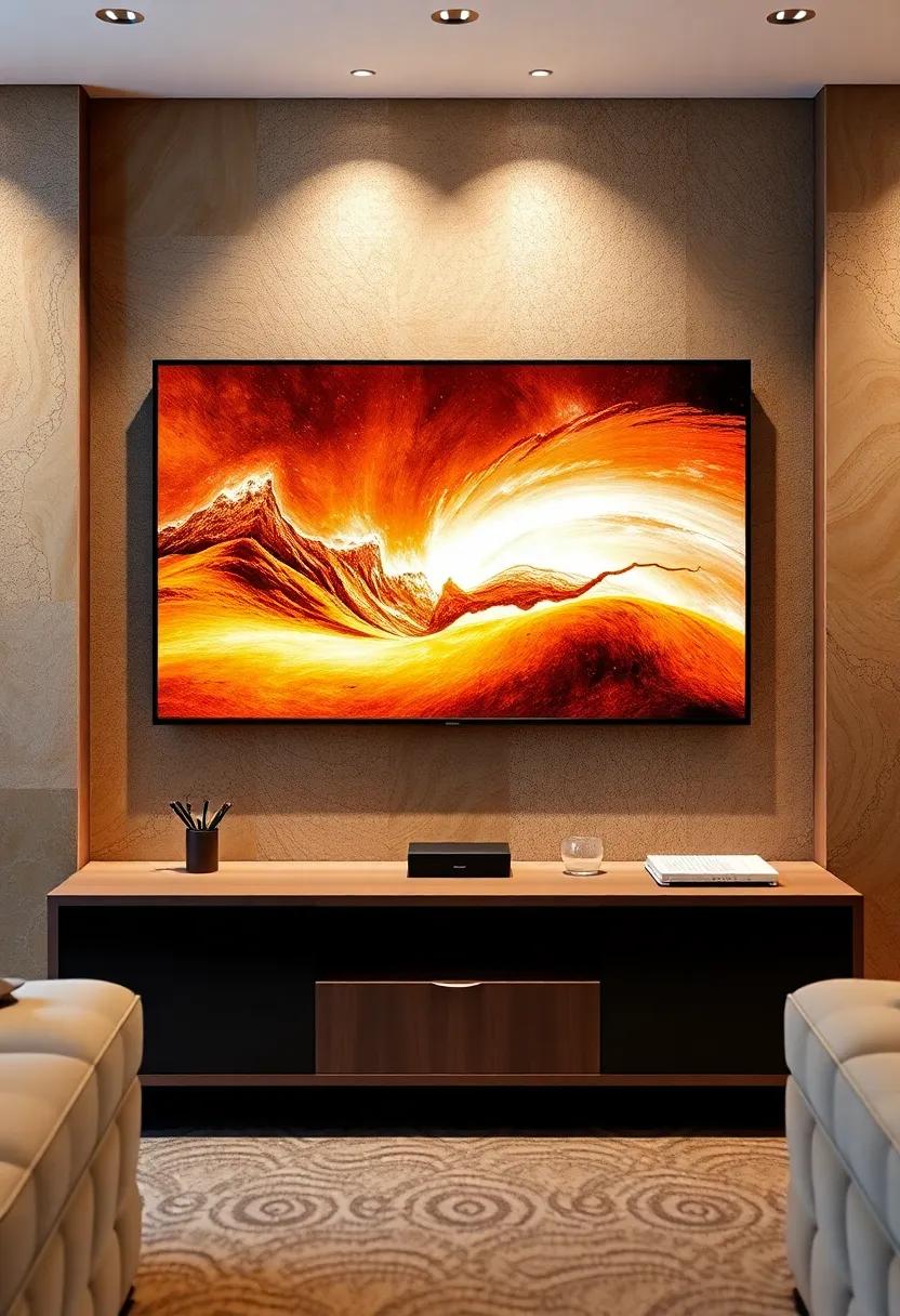 Exploring Textured Finishes ⁢to Elevate Your Viewing Experience