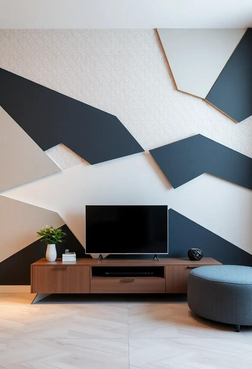 Utilizing Geometric‍ shapes for ⁣Contemporary Wall Covering Ideas