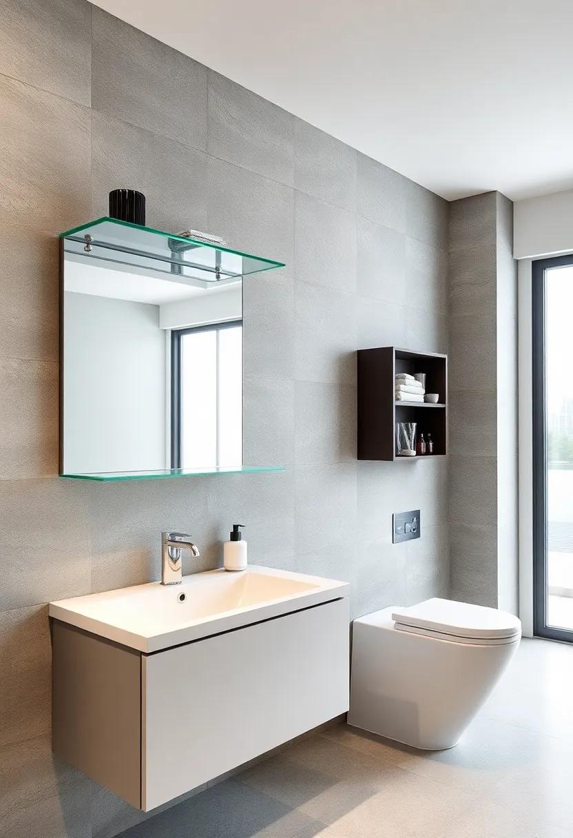 Mirrored Shelf Unit: Create the illusion of space with ‍a mirrored shelf unit that⁣ not only⁢ adds storage but also reflects light beautifully