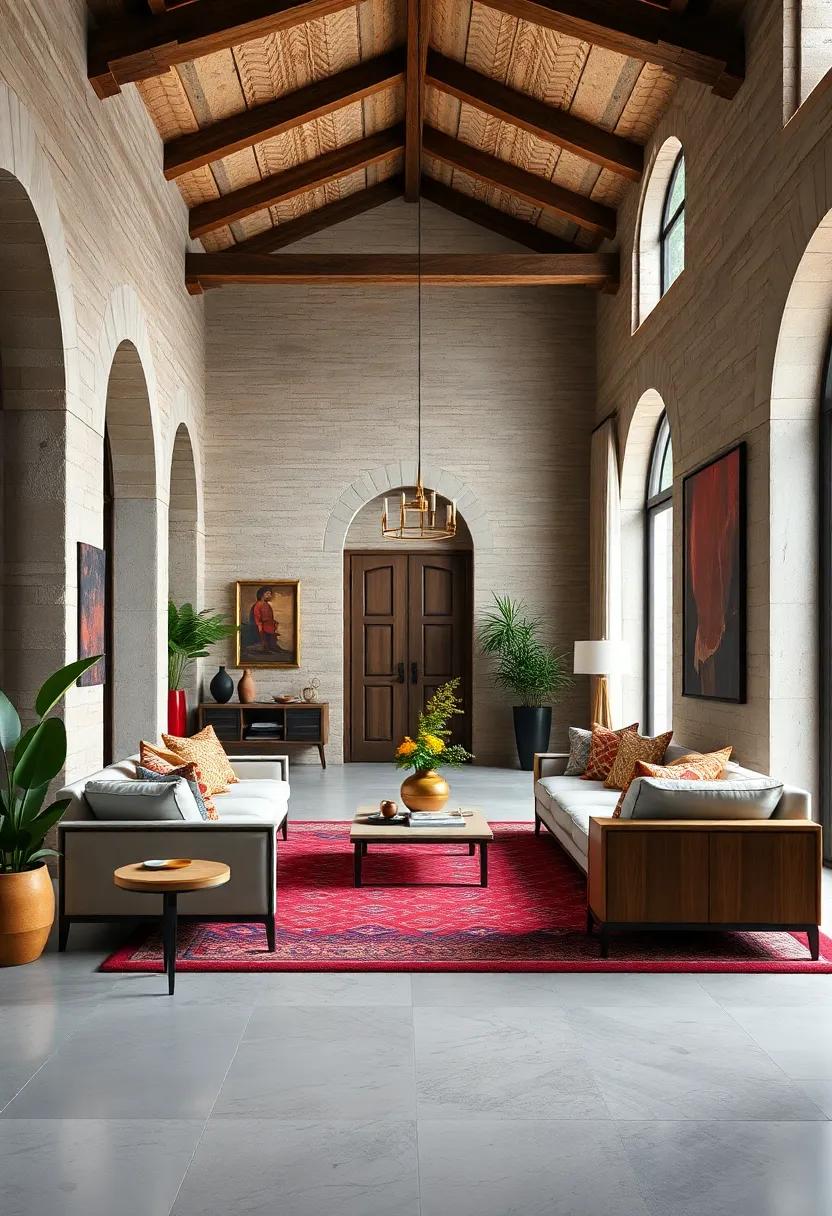 Integrate unique ​architectural elements: Incorporate doors, windows, or moldings with ethnic designs that highlight cultural heritage