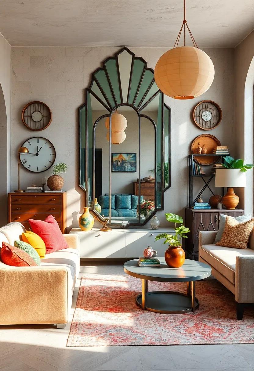Art Deco Mirror: A striking geometric design ⁤that captures the ‍elegance of the ‌Roaring Twenties and adds ​a ​touch of glamour⁣ to⁢ any​ space