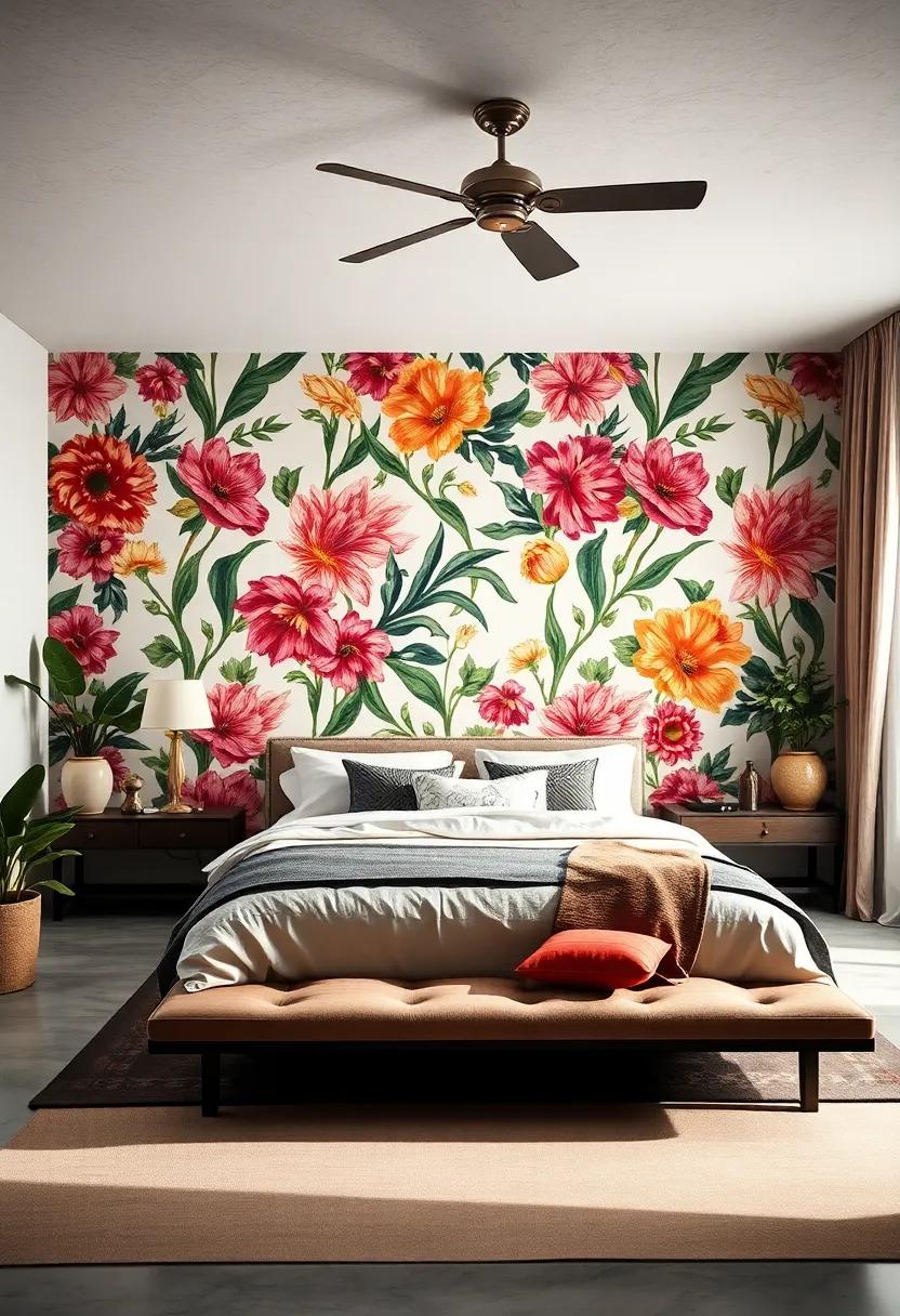 Embrace Bold⁢ Florals:​ Choose ⁢oversized floral patterns to create a ⁣vibrant, lively atmosphere that celebrates nature’s beauty