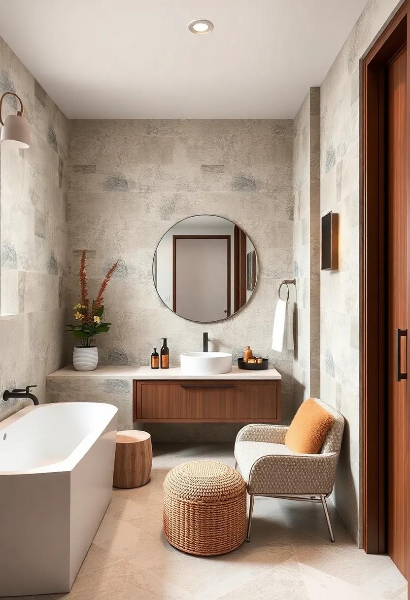 Subtle ⁢Patterns: Utilize wallpaper with soft, neutral patterns to add depth and⁤ interest while⁣ keeping ⁣the⁣ overall look serene