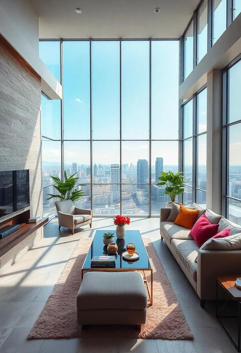 The ⁣Chic penthouse in ‌São Paulo: Elevated above the bustling city, this stylish space incorporates floor-to-ceiling windows that ‌create an inviting atmosphere, filled with vibrant life and ‌culture