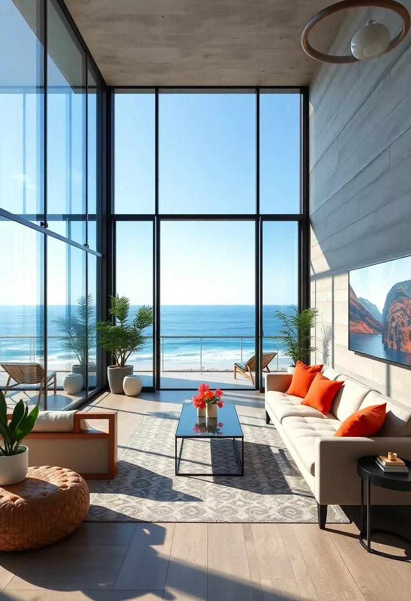 The Coastal Retreat in Sydney: Embrace the ⁣ocean breeze ⁤in this stunning ⁢penthouse⁢ with glass walls that provide uninterrupted views of the ⁢iconic Bondi ​Beach, reflecting⁣ a perfect blend of luxury and‍ leisure