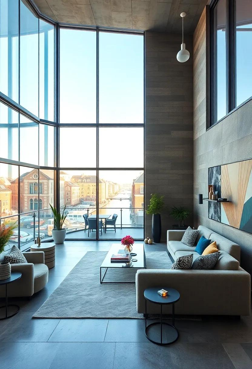 The Contemporary ​Nest in ⁣Amsterdam: This unique penthouse showcases ⁢a captivating design⁤ with floor-to-ceiling windows that ⁣flood each room with light, delivering⁢ picturesque views of the city's historic canals