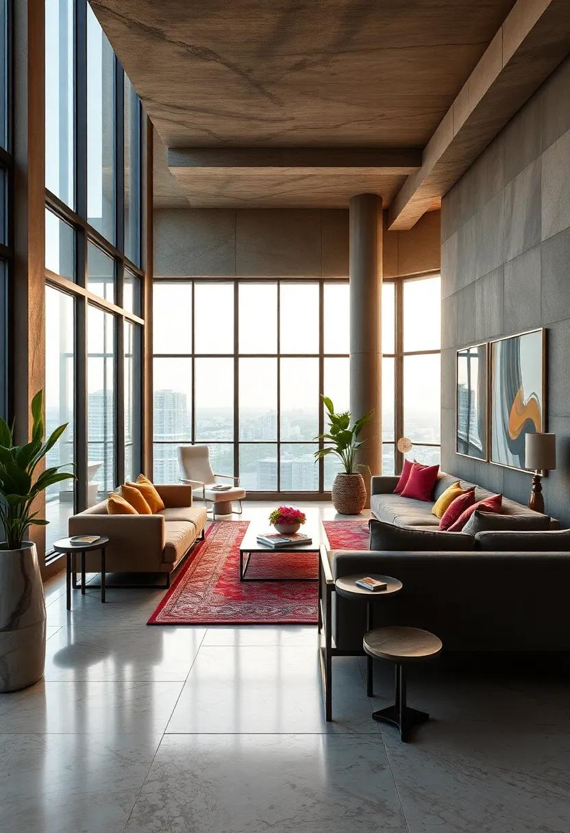 The Exclusive Haven in Mumbai: A⁤ lavish residence featuring expansive windows that showcase stunning city views, this penthouse combines traditional Indian⁢ aesthetics with contemporary luxury