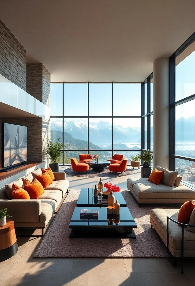 The Summit Penthouse in Zurich: ‍Elevating luxury ⁤living ⁤to new heights,this penthouse features expansive ​glass windows that bring the⁤ stunning Swiss Alps into the heart of ⁤a ⁣contemporary,refined interior