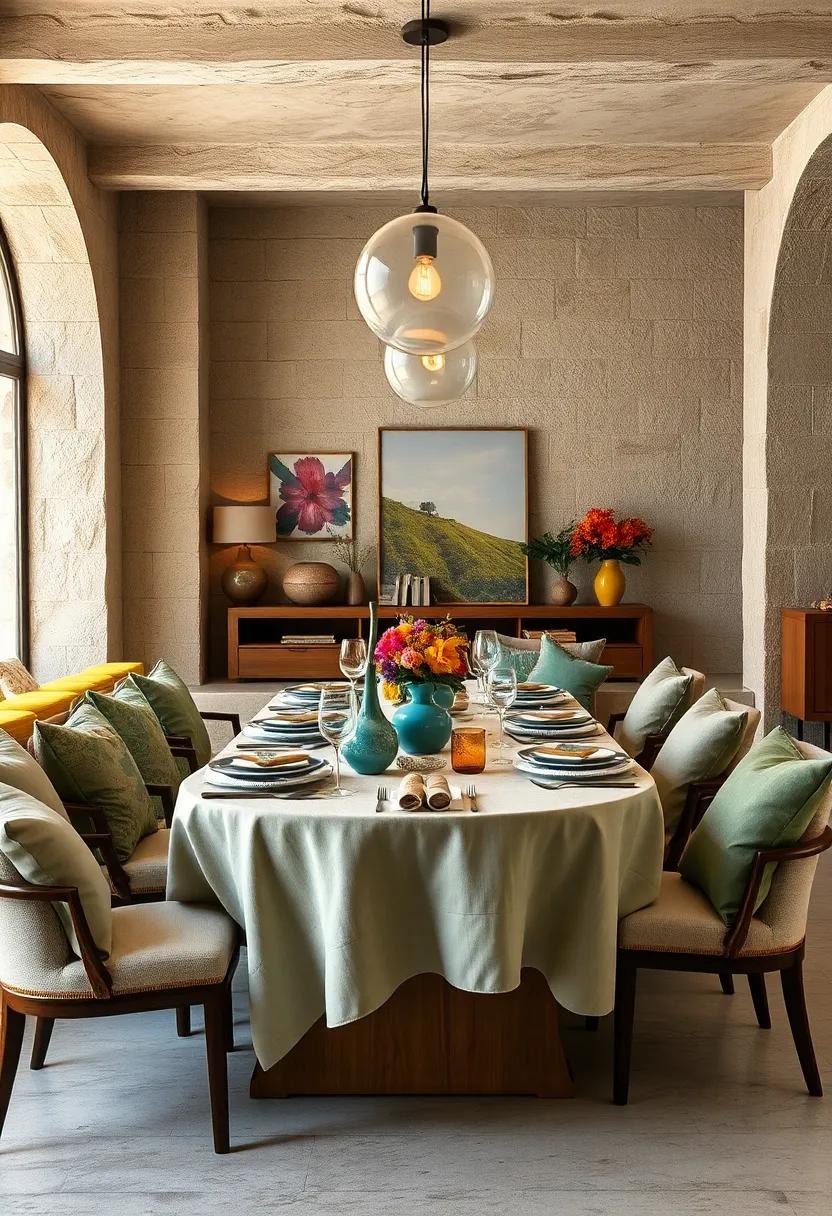 Eclectic Table Settings: ⁤Combine vintage ceramics, modern glassware, and colorful linens to create a​ visually enticing dining experience that reflects your creativity