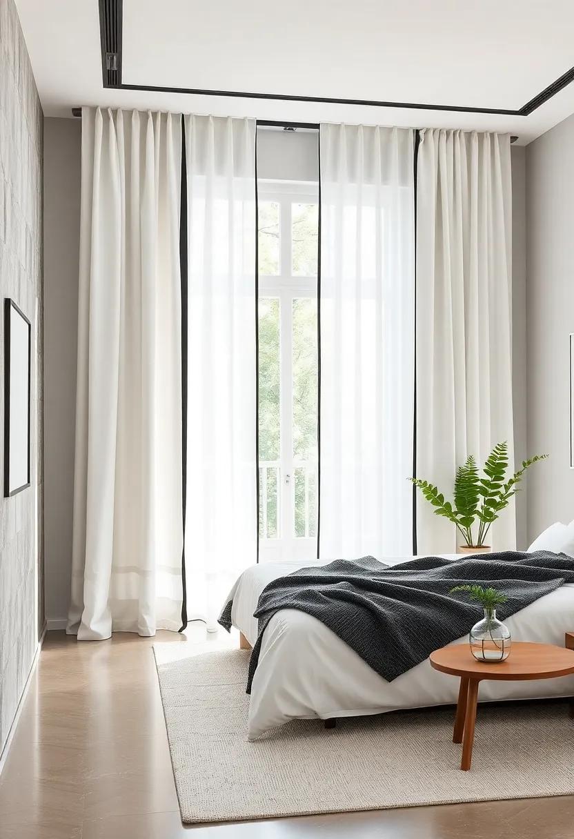 Monochrome⁣ Stripe Panels: Bring in a modern edge with monochrome‌ striped panels, making a bold‌ statement that still feels minimalist