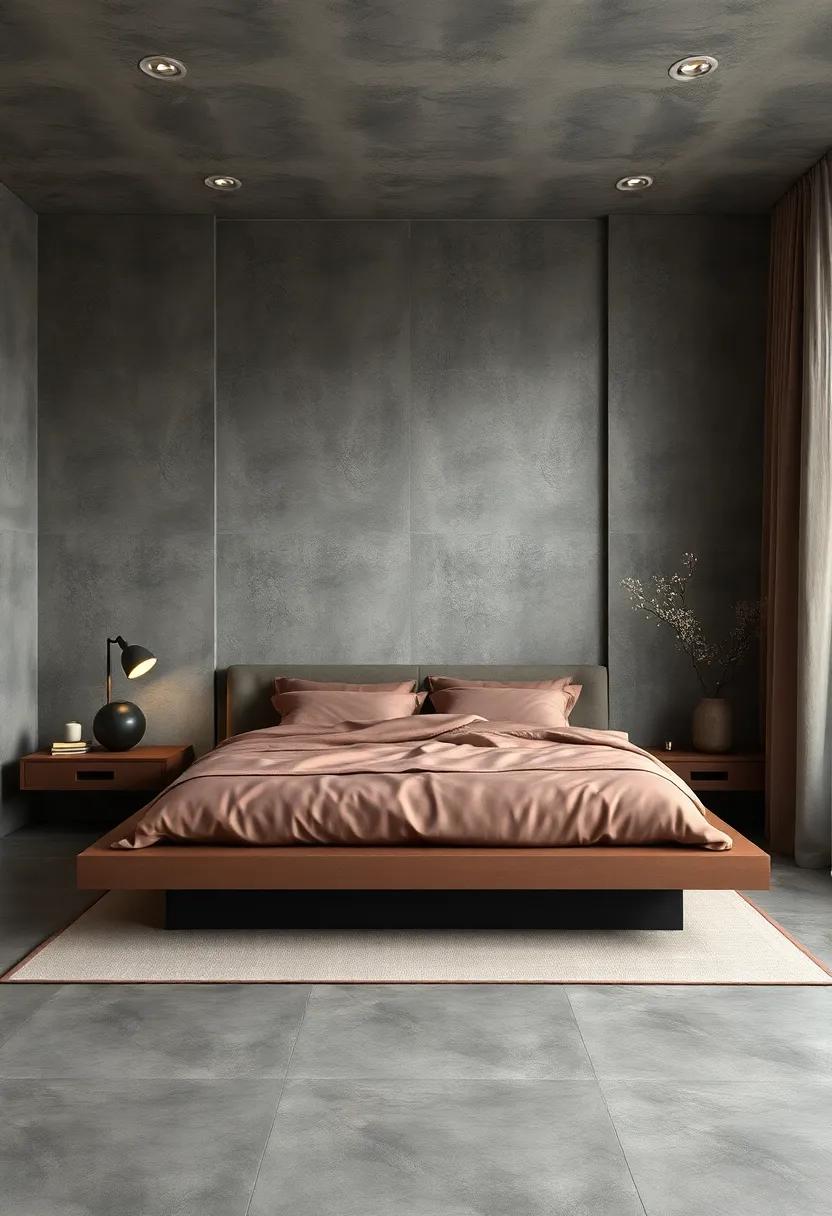 Soft,Dark Fabrics: Use deep⁣ shades⁣ in your bedding and curtains​ to ‍create a cozy,cocoon-like effect around your platform ‍bed