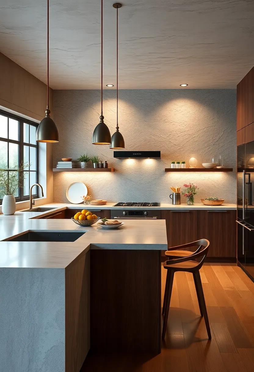 Dynamic Textures: Explore the impact⁢ of varying⁣ textures—from smooth countertops to rough-hewn cabinetry—that add depth and interest to your kitchen